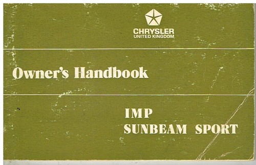 Sunbeam imp sport - sunbeam,
