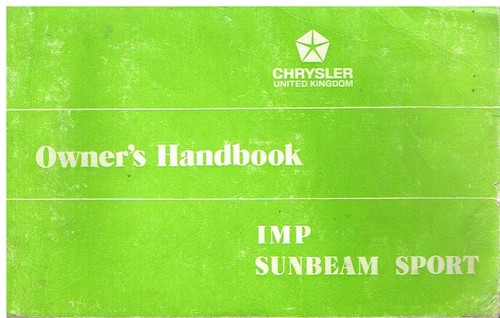 Sunbeam imp sport original - sunbeam,