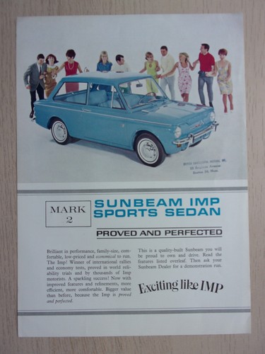 Sunbeam imp mk2 sports - mk2, sedan