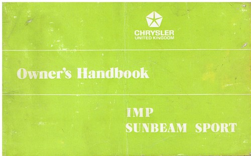 Sunbeam imp sport original - sport,