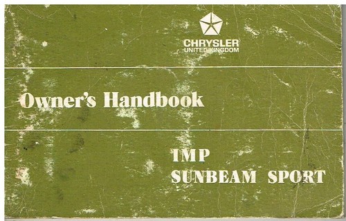 Sunbeam imp sport original - imp,