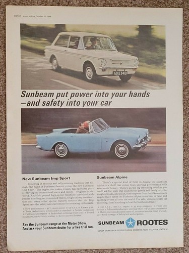 Sunbeam imp sport alpine - sport,